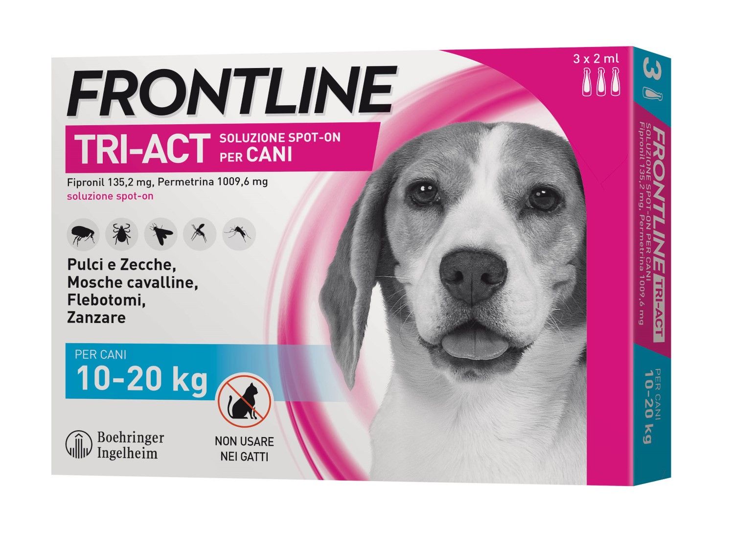 Frontline Tri-act 3 Pipette 10-20 Kg 2ml