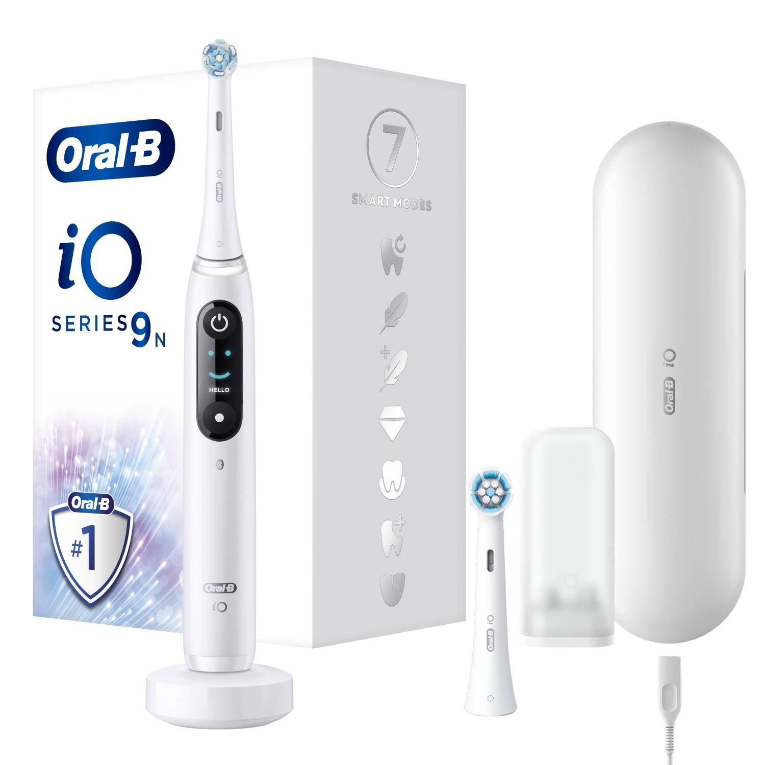 oral-b io series 9n white spazzolino elettrico