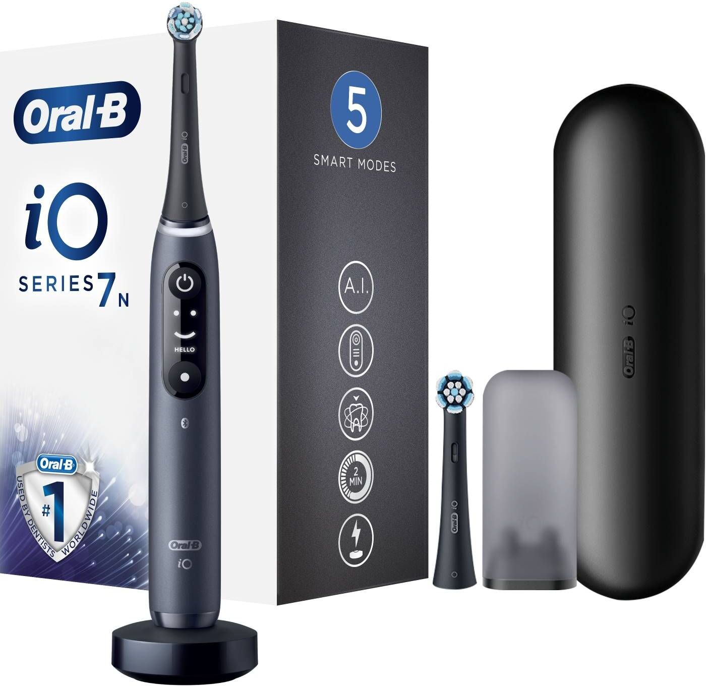 oral-b io series 7n black spazzolino elettrico