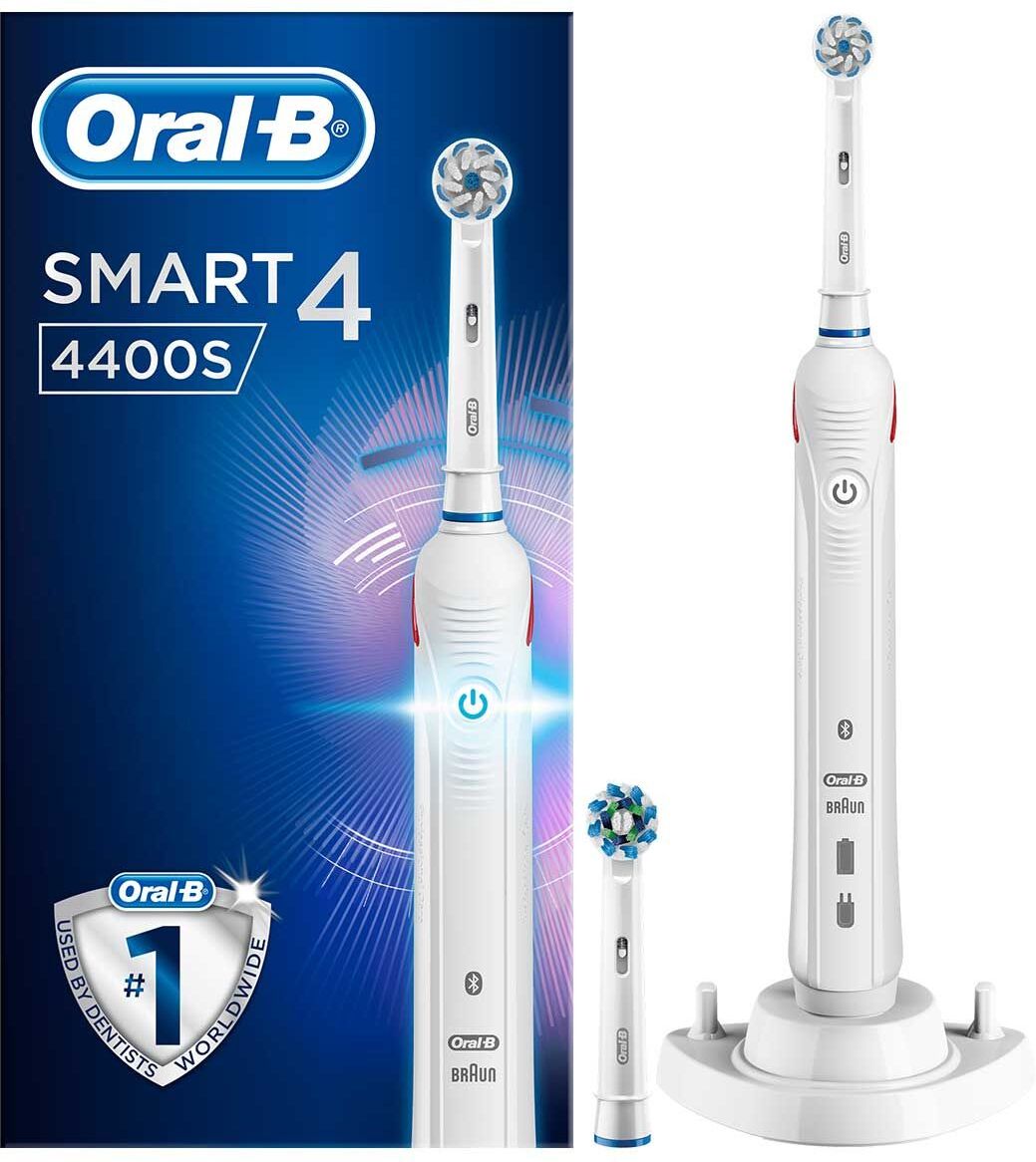 oral-b spazzolino elettrico smart 4 4100s bianco