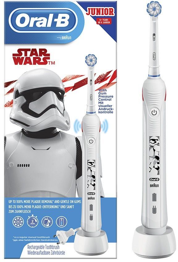 oral-b pro3 junior starwars spazzolino elettrico per bambini