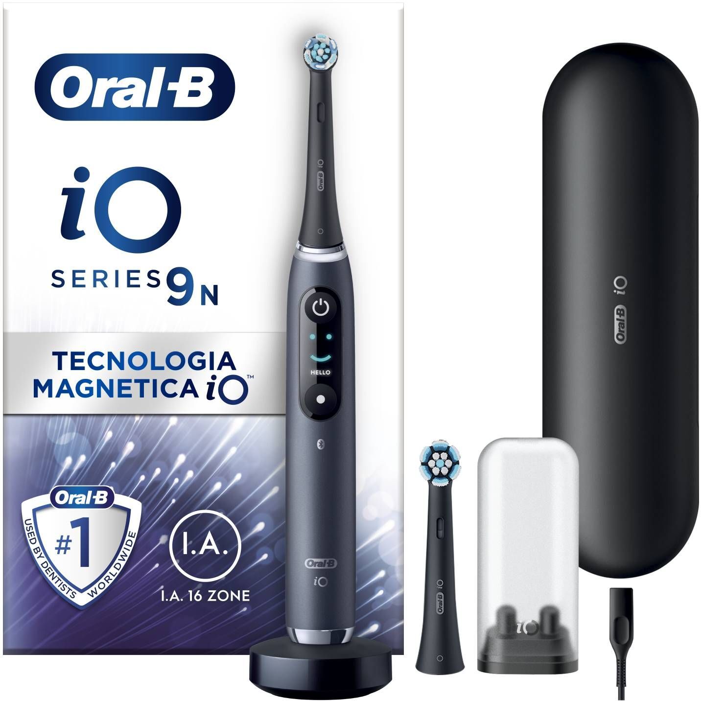 oral-b io series 9n black spazzolino elettrico