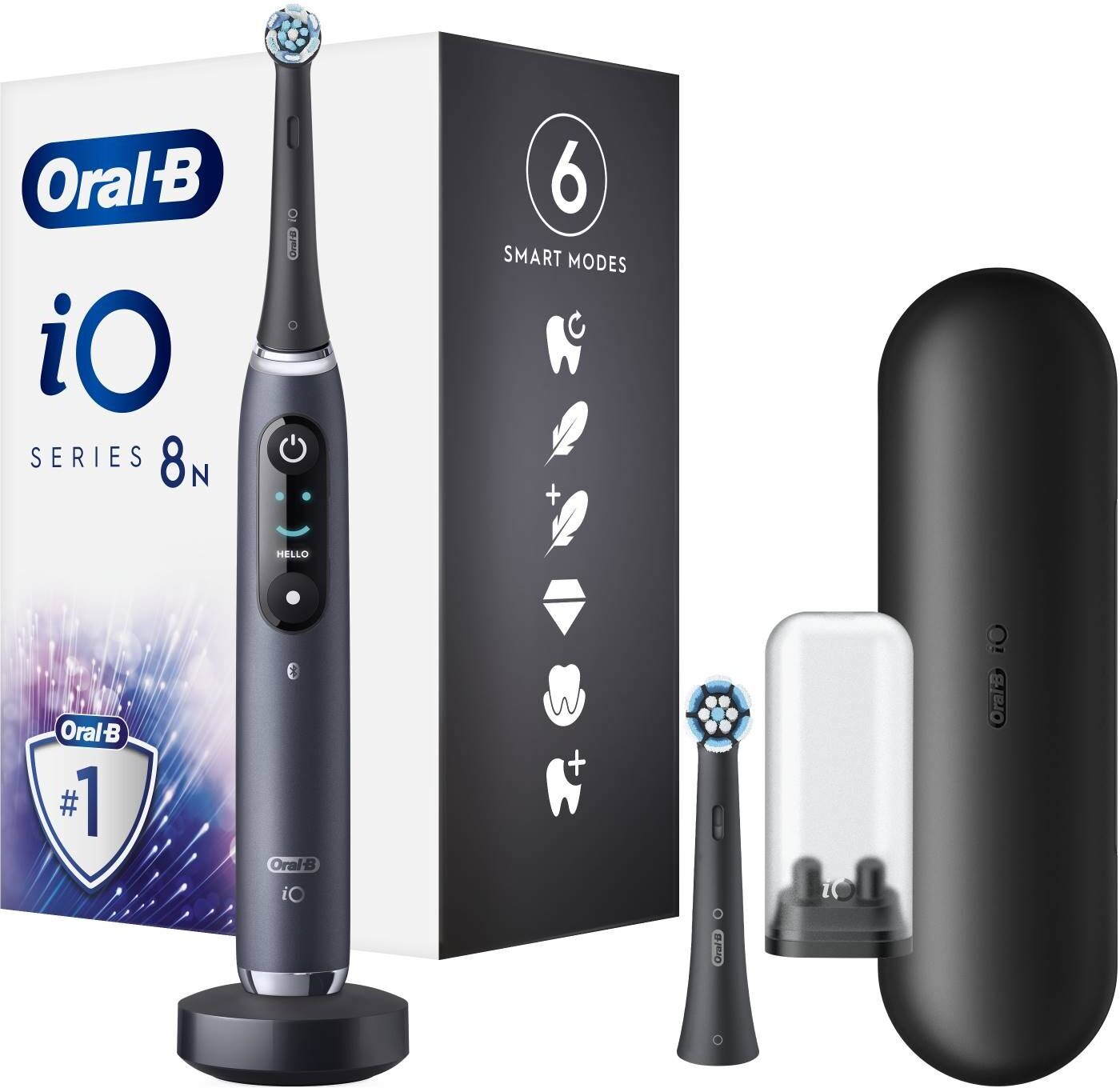 oral-b io series 8n black spazzolino elettrico