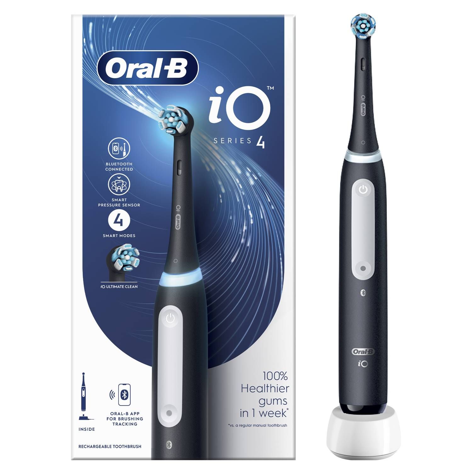 oral-b io series 4 black spazzolino elettrico