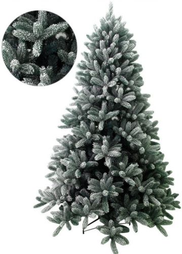 Albero Di Natale Artificiale Abete Ecologico Altezza 240 Cm Colore Bianco/verde Mod. Cortina Snow