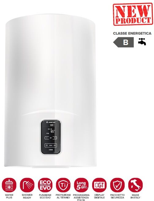 Ariston Scaldabagno Elettrico Ariston Verticale Ad Accumulo Lydos Plus 50 V/5 Eu Da 50 Litri - Erp