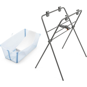 Stokke Flexi Bath Vaschetta con Riduttore e Supporto Stand Ocean Blue