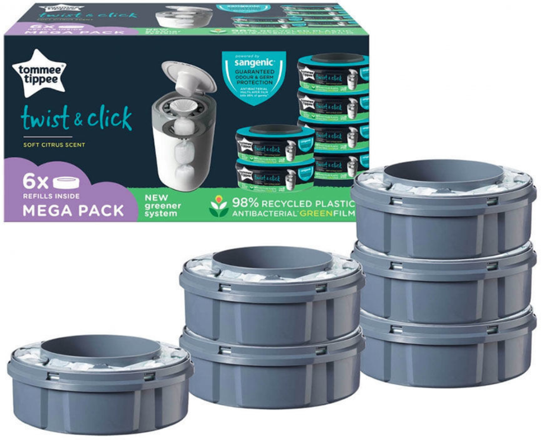 tommee tippee 6 ricariche per mangiapannolini twist & click