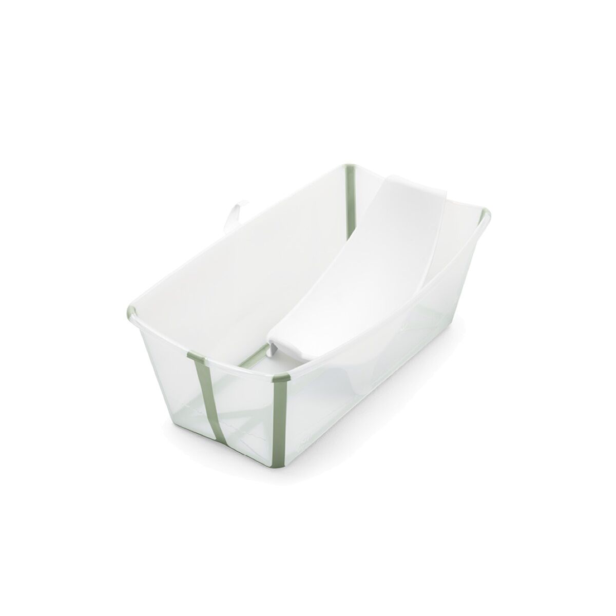 stokke flexi bath vaschetta più riduttore transparent green