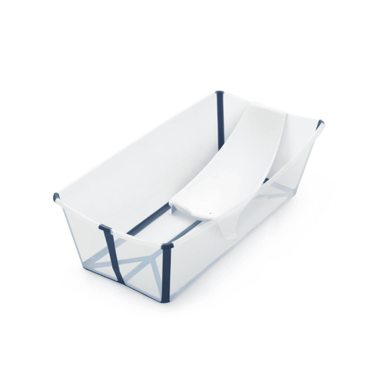 stokke flexi bath xl vaschetta più riduttore transparent blue