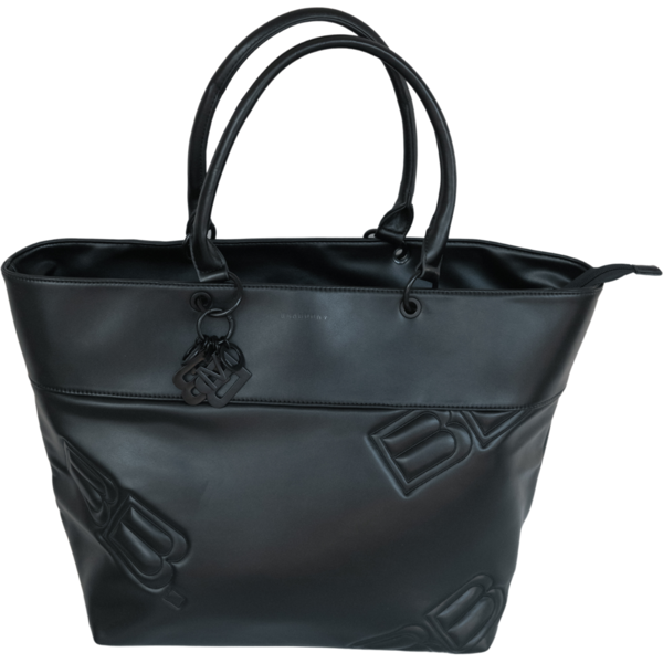 bamboom tote bag a tracolla in ecopelle black