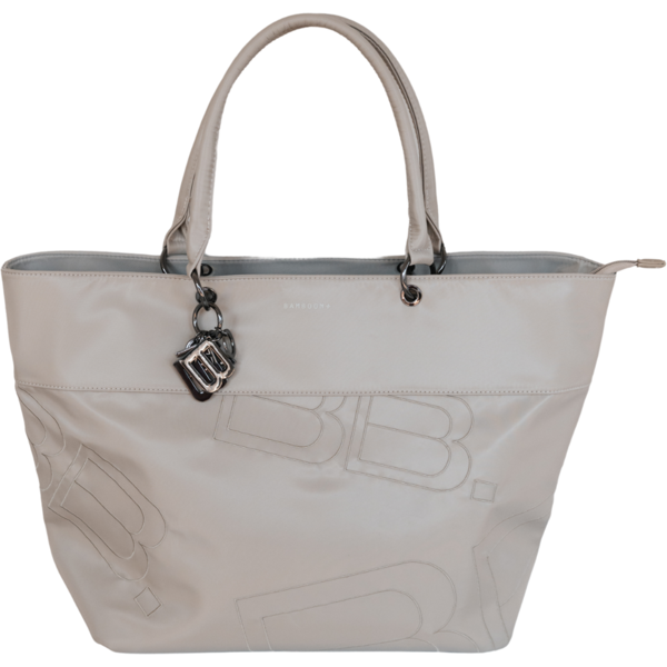 bamboom tote bag a tracolla in ecopelle sand