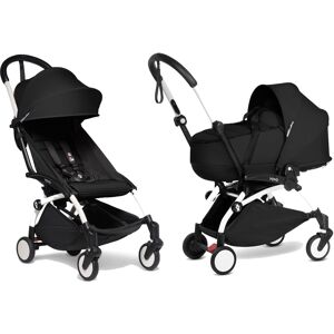 Babyzen Duo Passeggino Yoyo² 6+ con Bassinet Bianco - Nero