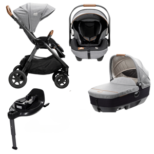 Trio Finiti con i-Level Recline e Calmi e Base Encore Joie Signature Carbon