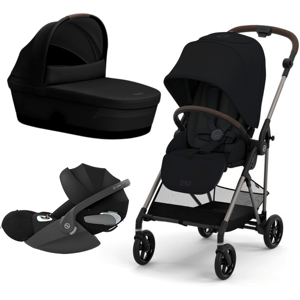 Cybex Trio Melio con Navicella Melio e Cloud T i-Size Magic Black