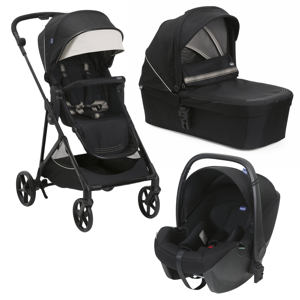 Chicco Trio Seety con Seggiolino Auto Kory Essential Etna Black