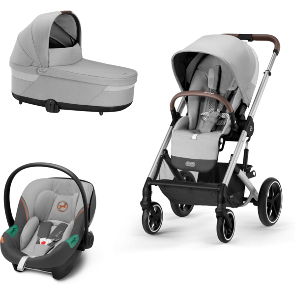 cybex trio balios s lux con aton s2 telaio silver lava grey