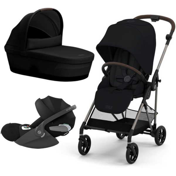 cybex trio melio con navicella melio e cloud t i-size magic black