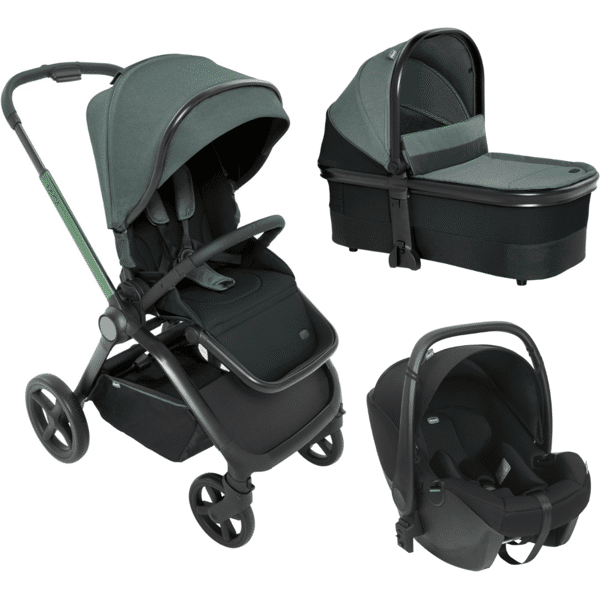 chicco trio mysa con seggiolino auto kory jade green