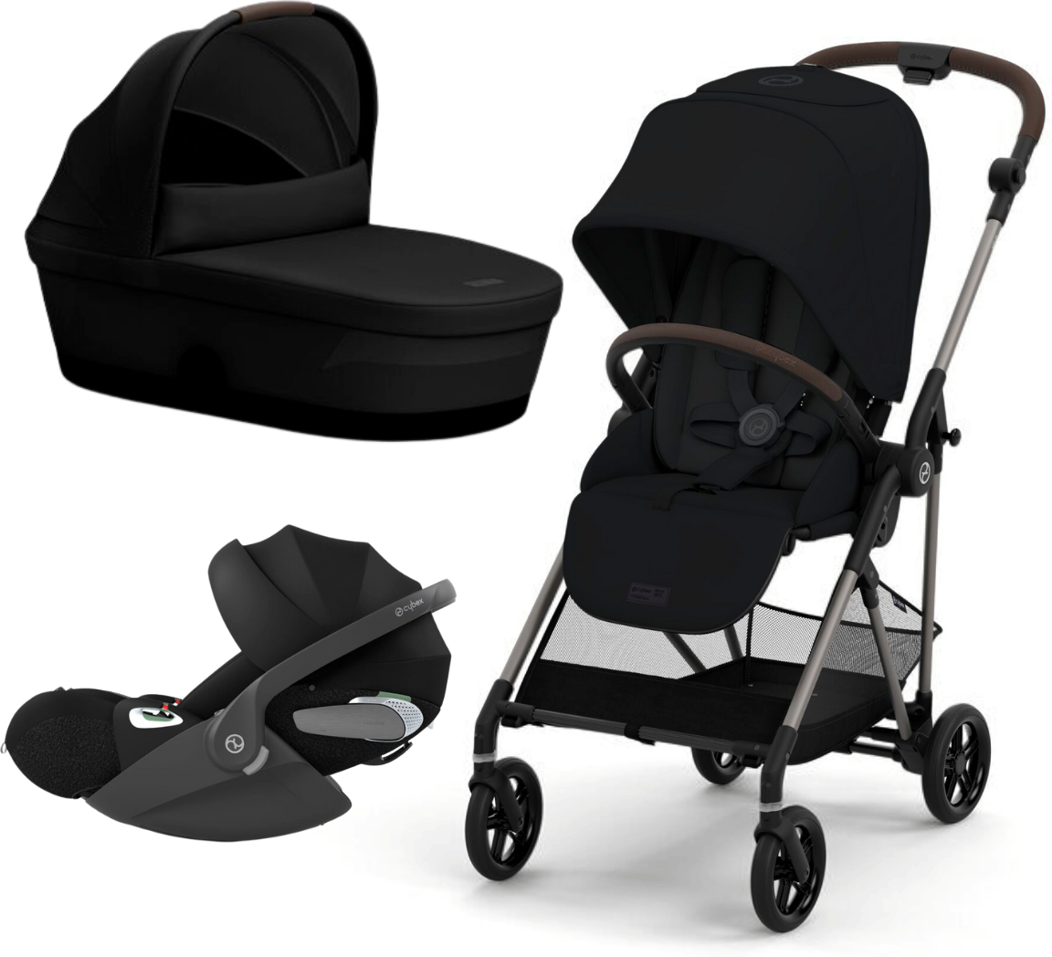 cybex trio melio con navicella melio e cloud t i-size magic black