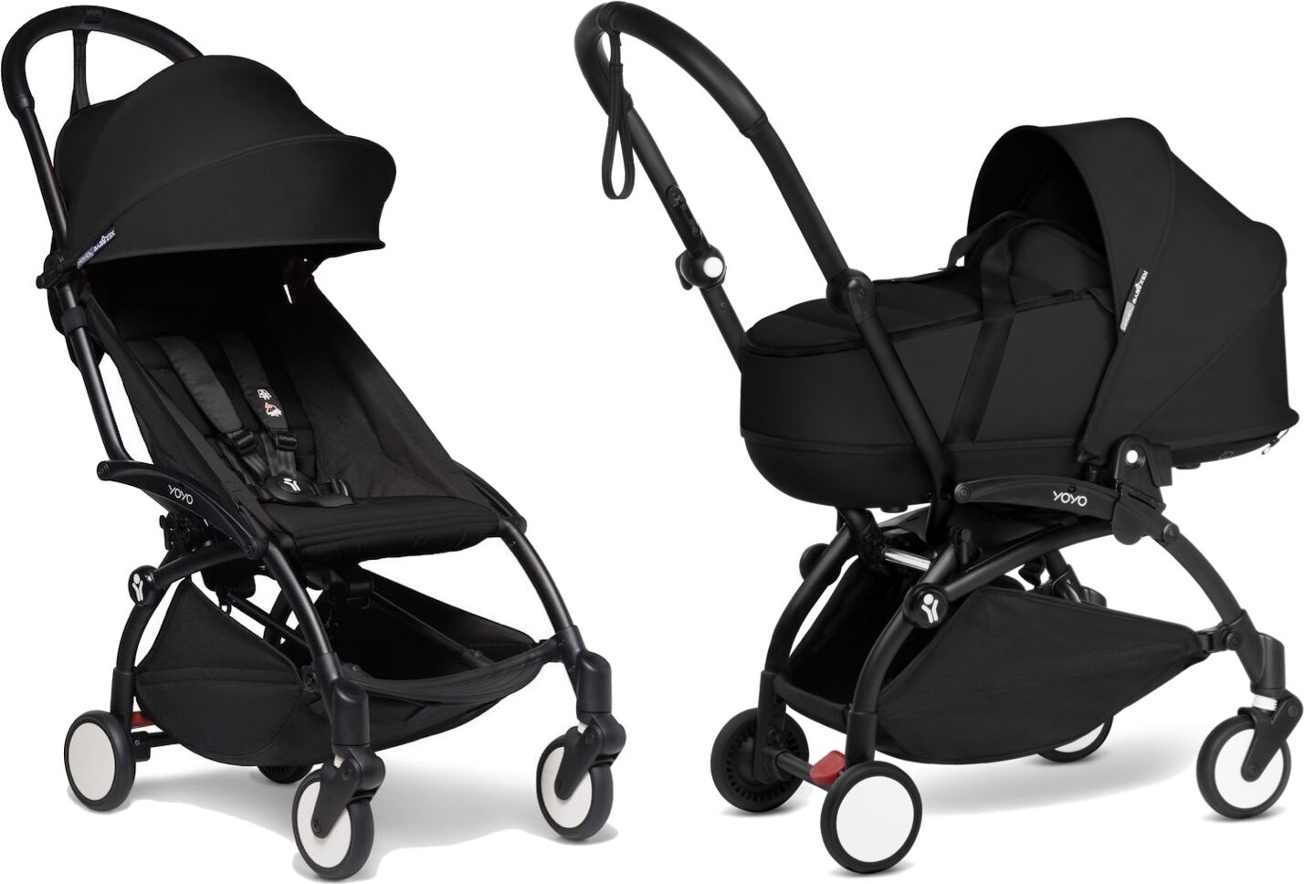 Babyzen Duo Passeggino Yoyo² 6+ con Bassinet Nero - Nero