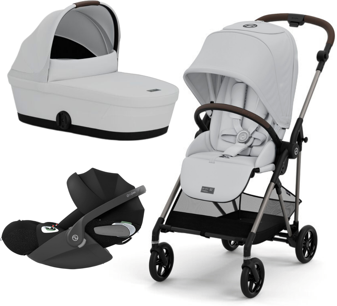 Cybex Trio Melio con Navicella Melio e Cloud T i-Size Fog Grey