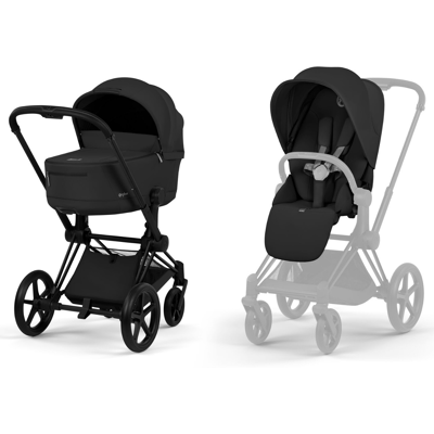 Cybex Platinum Duo Priam Comfort Matt Black Sepia Black Matt Black - Sepia Black Cybex Platinum Duo Priam Comfort Matt Black Sepia Black Matt Black - Sepia Black