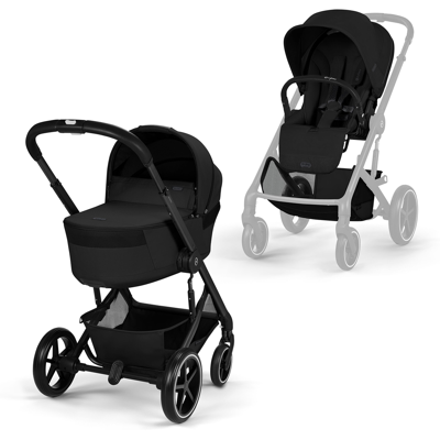 Cybex Gold Duo Balios con navicella Fold Cot Moon Black Moon Black Cybex Gold Duo Balios con navicella Fold Cot Moon Black Moon Black