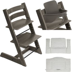 Stokke Promo Tripp Trapp con Cuscino e Baby Set OMAGGIO Hazy Grey - Nordic Grey