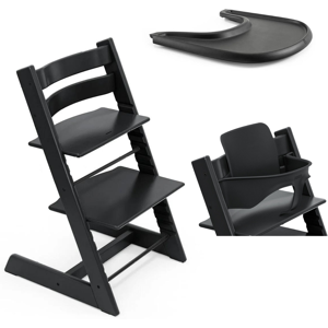 Stokke Promo Tripp Trapp e Vassoio con Baby Set OMAGGIO Black - Black