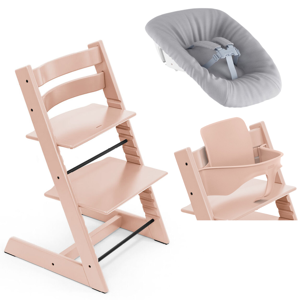 Stokke Promo Tripp Trapp e Newborn con Baby Set Serene Pink