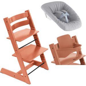 Stokke Promo Tripp Trapp e Newborn con Baby Set Terracotta