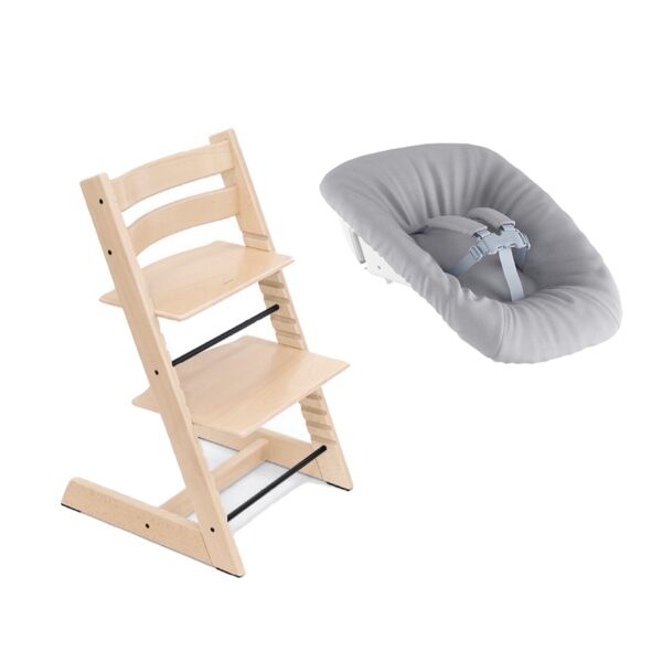 stokke promo tripp trapp con newborn set natural