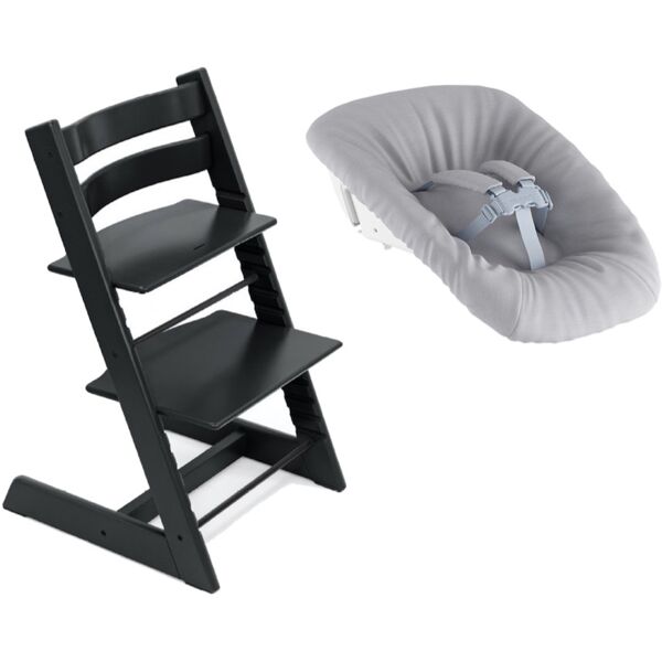 stokke promo tripp trapp con newborn set black