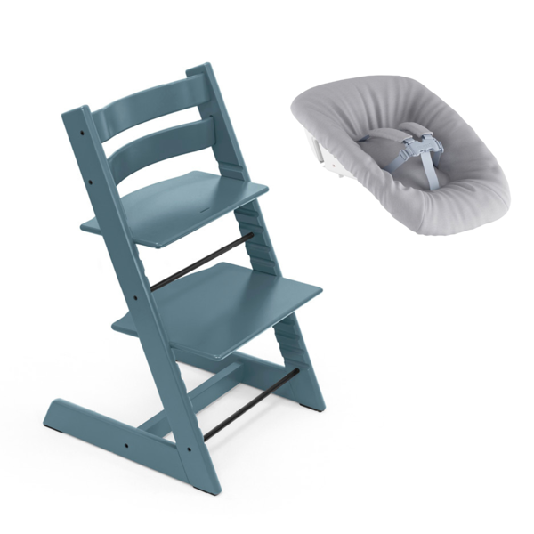 stokke promo tripp trapp con newborn set fjord blue