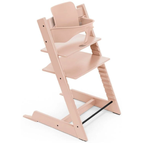 stokke promo tripp trapp con baby set serene pink