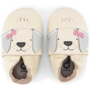 Bobux Scarpa Neonato Soft Sole Bow Pup Vanilla S 3-9 Mesi