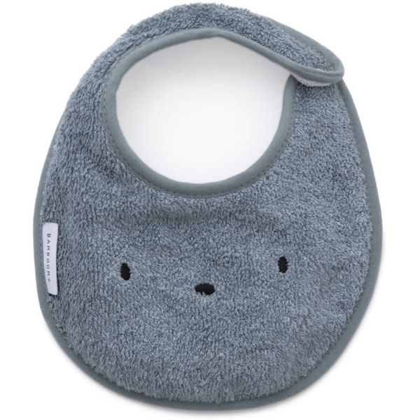 bamboom bavaglino bib in spugna per bambini blu