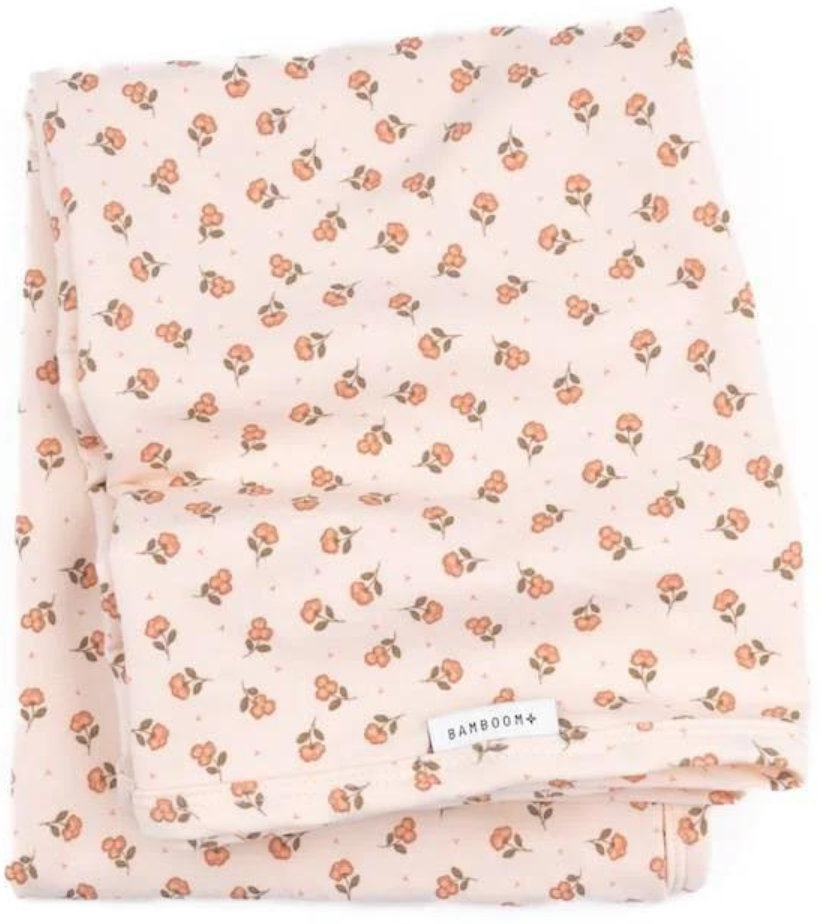 bamboom coperta clinica neonato 75x100 pure peach blossom