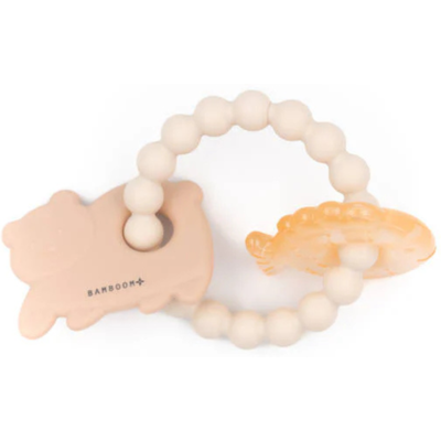 Bamboom Massaggiagengive Orso e Pesce Soft Pink Soft Pink Bamboom Massaggiagengive Orso e Pesce Soft Pink Soft Pink