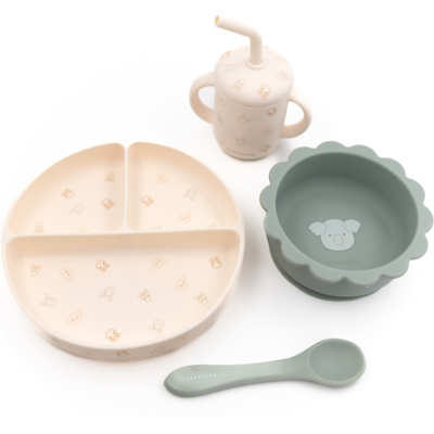 Set Bamboom in Silicone Animal Friends per Bambini Set Bamboom in Silicone Animal Friends per Bambini