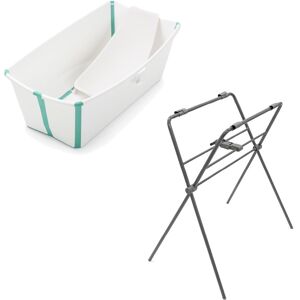 Stokke Vaschetta Flexibath con Riduttore e Supporto Stand White Aqua