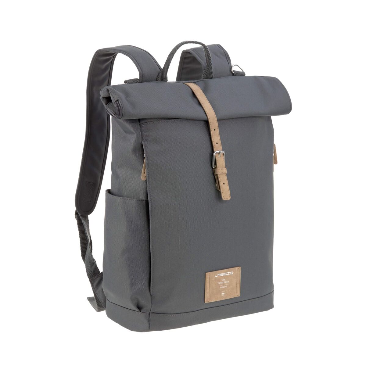 lassig zaino fasciatoio rolltop anthracite