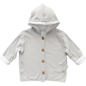 Bamboom Cardigan bambino con cappuccio Pure Grigio Taglia 3 Mesi