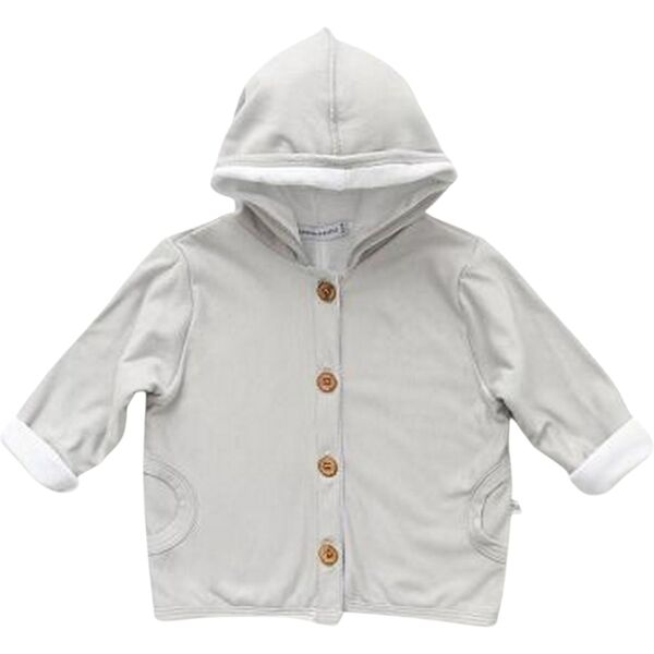 bamboom cardigan bambino con cappuccio pure grigio taglia 9-12 mesi