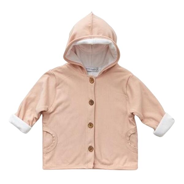 bamboom cardigan bambino con cappuccio pure rosa taglia 3 mesi