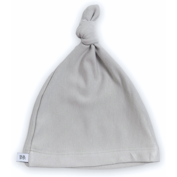 bamboom cappellino neonato con nodo pure grigio