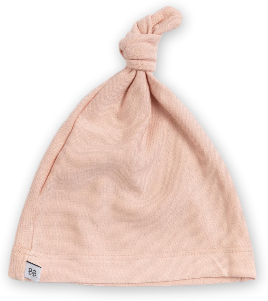 bamboom cappellino neonato con nodo pure rosa