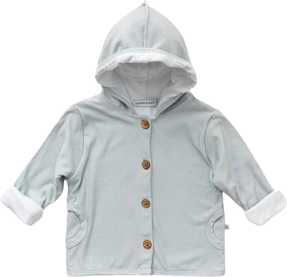 Bamboom Cardigan bambino con cappuccio Pure Azzurro Taglia 3 Mesi