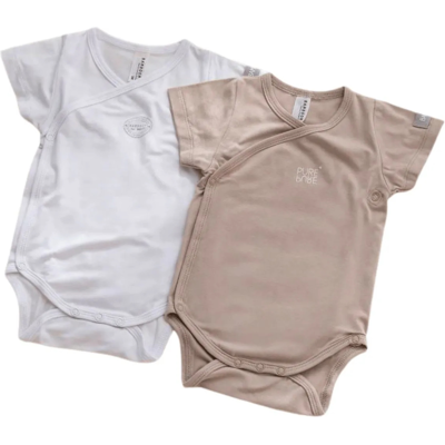 Bamboom Body maniche corte 2 pz Cammello e Bianco 12-18M 12-18M Bamboom Body maniche corte 2 pz Cammello e Bianco 12-18M 12-18M